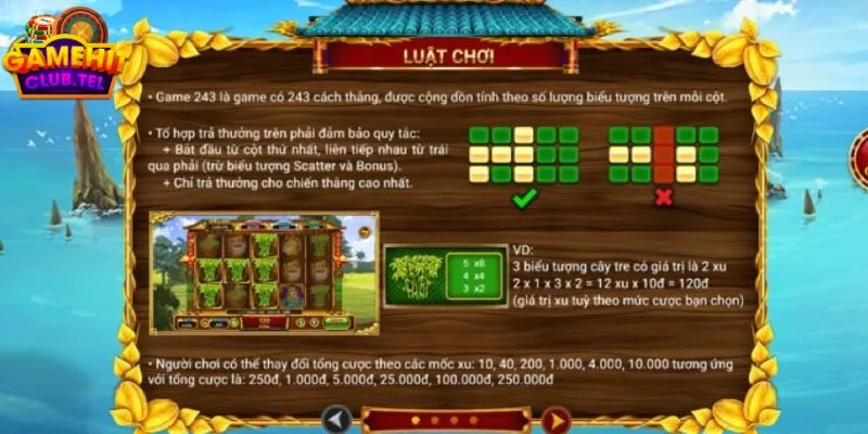 Luật chơi của slot game ăn khế trả vàng hitclub